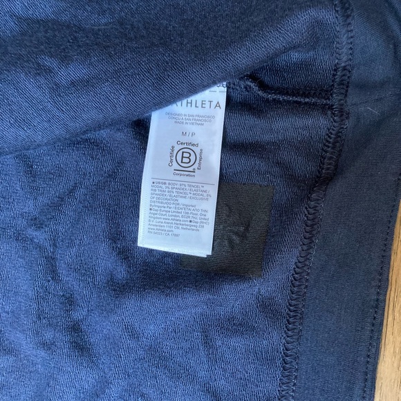 Athleta Pranayama Restore Wrap Open Front Navy Cardigan-Size M - Picture 4 of 8